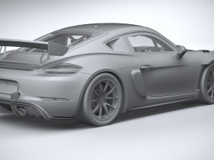 Porsche 718 Cayman GT4 RS Clubsport 2022 3D-Modell