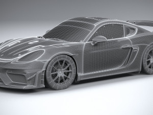 Porsche 718 Cayman GT4 RS Clubsport 2022 3D-Modell