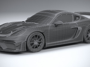Porsche 718 Cayman GT4 RS Clubsport 2022 3D-Modell