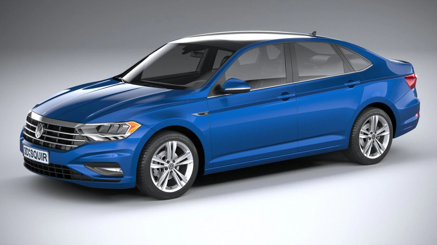 Volkswagen Jetta 2022 3D Model .c4d .max .obj .3ds .fbx .stl .blend