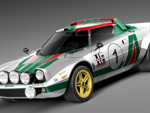 Lancia Stratos HF 1974 3D Model