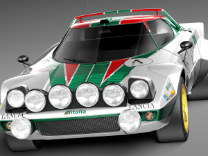 Lancia Stratos HF 1974 3D Model