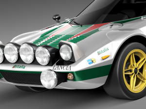 Lancia Stratos HF 1974 3D Model