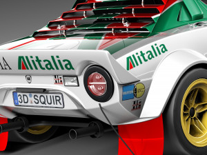 Lancia Stratos HF 1974 3D Model