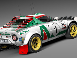 Lancia Stratos HF 1974 3D Model