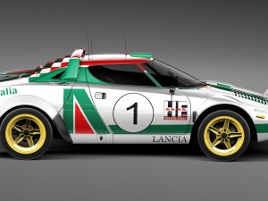 Lancia Stratos HF 1974 3D Model