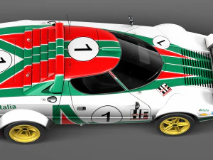 Lancia Stratos HF 1974 3D Model in Yarış Arabaları 38155 | 3DExport