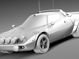 Lancia Stratos HF 1974 3D Model