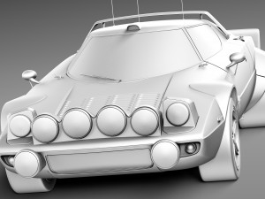 Lancia Stratos HF 1974 3D Model