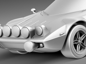 Lancia Stratos HF 1974 3D Model