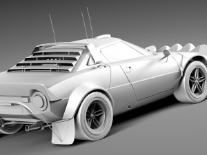 Lancia Stratos HF 1974 3D Model