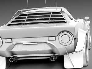 Lancia Stratos HF 1974 3D Model