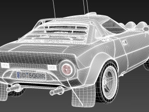 Lancia Stratos HF 1974 3D Model