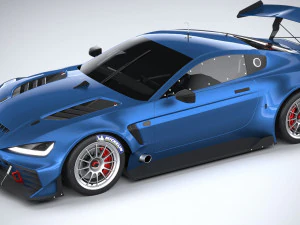 Generic Race Car GT3 2022 Lowpoly 3D Model