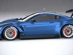 Generic Race Car GT3 2022 Lowpoly 3D Model