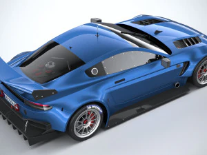 Generic Race Car GT3 2022 Lowpoly 3D Model