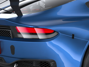 Generic Race Car GT3 2022 Lowpoly 3D मॉडल