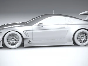 Generic Race Car GT3 2022 Lowpoly 3D Model