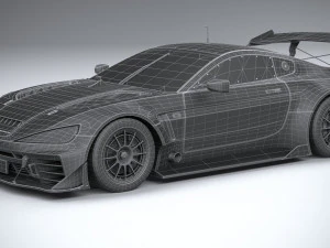 Generic Race Car GT3 2022 Lowpoly 3D Model