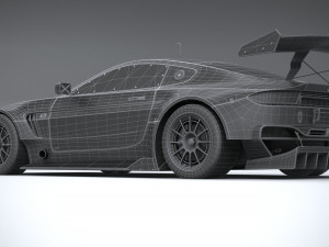 Generic Race Car GT3 2022 Lowpoly 3D मॉडल
