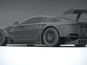 Generic Race Car GT3 2022 Lowpoly 3D Model