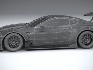 Generic Race Car GT3 2022 Lowpoly 3D Model