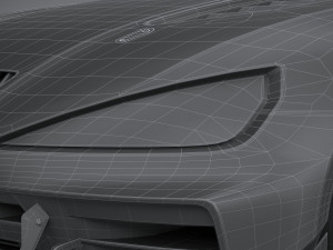 Generic Race Car GT3 2022 Lowpoly 3D मॉडल