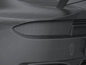 Generic Race Car GT3 2022 Lowpoly 3D Model