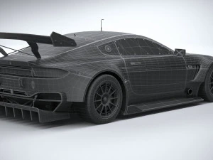 Generic Race Car GT3 2022 Lowpoly 3D Model