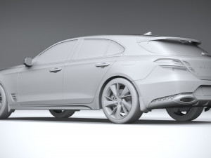 Genesis G70 Shooting Brake 2022 3D 模型
