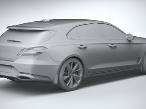 Genesis G70 Shooting Brake 2022 3D 模型