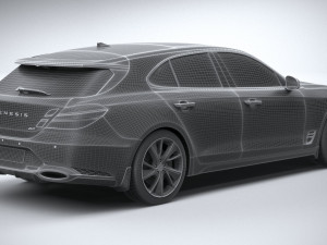 Genesis G70 Shooting Brake 2022 3D 模型