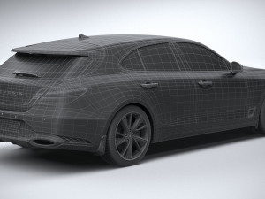 Genesis G70 Shooting Brake 2022 3D 模型