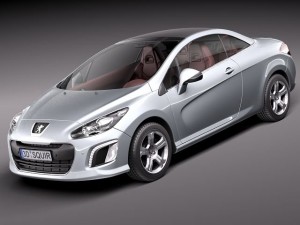 Peugeot 308 CC 2012 3D Model
