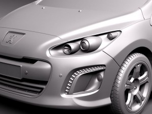 Peugeot 308 CC 2012 Model 3D