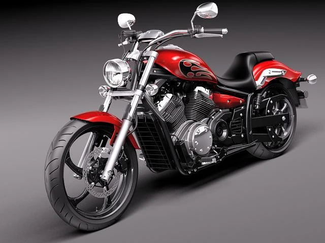 Yamaha Stryker 2012 3D Model .c4d .max .obj .3ds .fbx .stl .blend