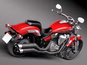 Yamaha Stryker 2012 Modello 3D in Motocicletta 3DExport