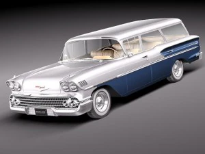 Chevrolet Nomade 1958 3D Model