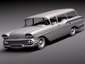 Chevrolet Nomad 1958 3D 模型