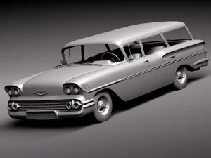 Chevrolet Nomad 1958 3D Model