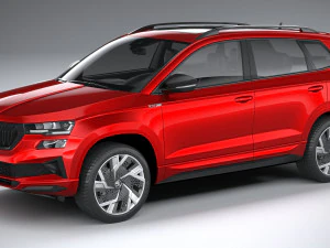 Skoda Karoq Sportline 2022 Model 3D