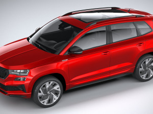 Skoda Karoq Sportline 2022 3D Model