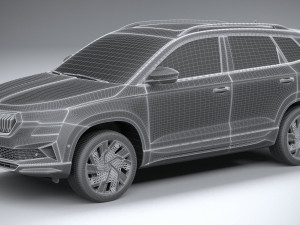Skoda Karoq Sportline 2022 3D Model