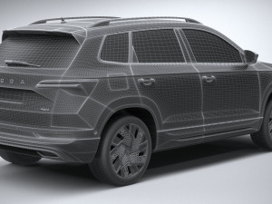 Skoda Karoq Sportline 2022 3D Model
