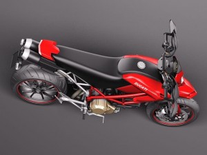 Ducati Hypermotard 1100 EVO 2011 Modello 3D