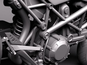 Ducati Hypermotard 1100 EVO 2011 Modello 3D