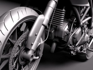 Ducati Hypermotard 1100 EVO 2011 Modello 3D
