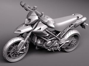Ducati Hypermotard 1100 EVO 2011 Modello 3D