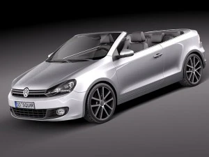 Volkswagen Golf Cabriolet 2012 3D Model
