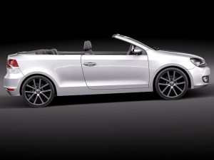 Volkswagen Golf Cabriolet 2012 Modelo 3D